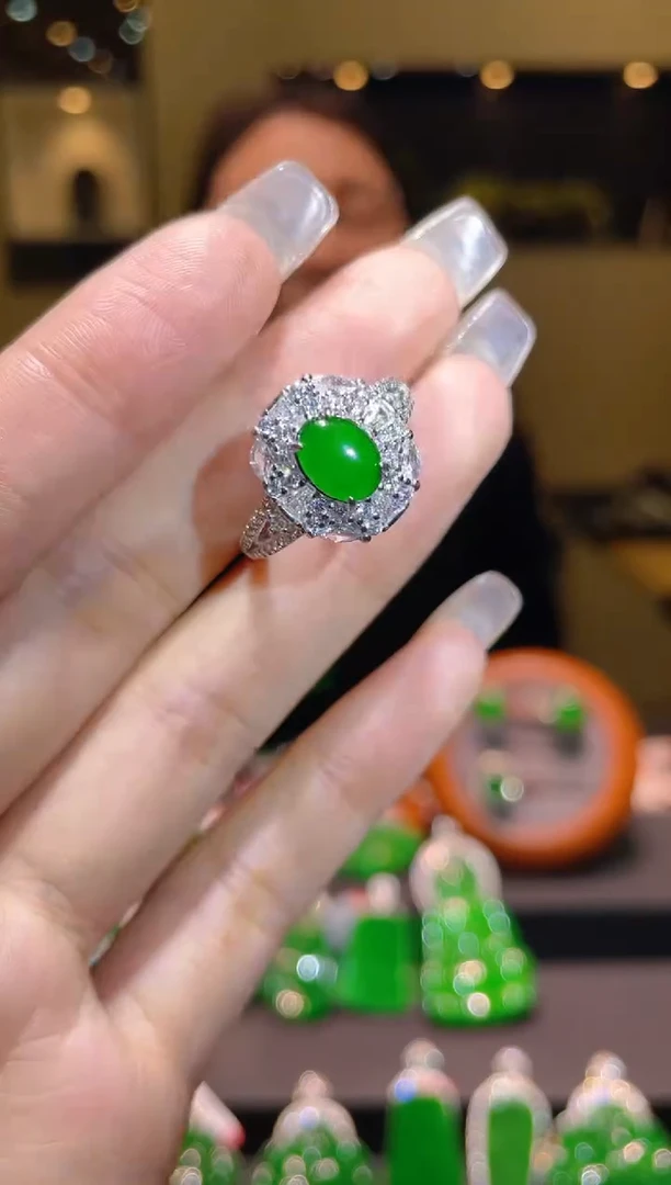 【闪购商品】翡翠吊坠(不含链)银S925镶嵌A58