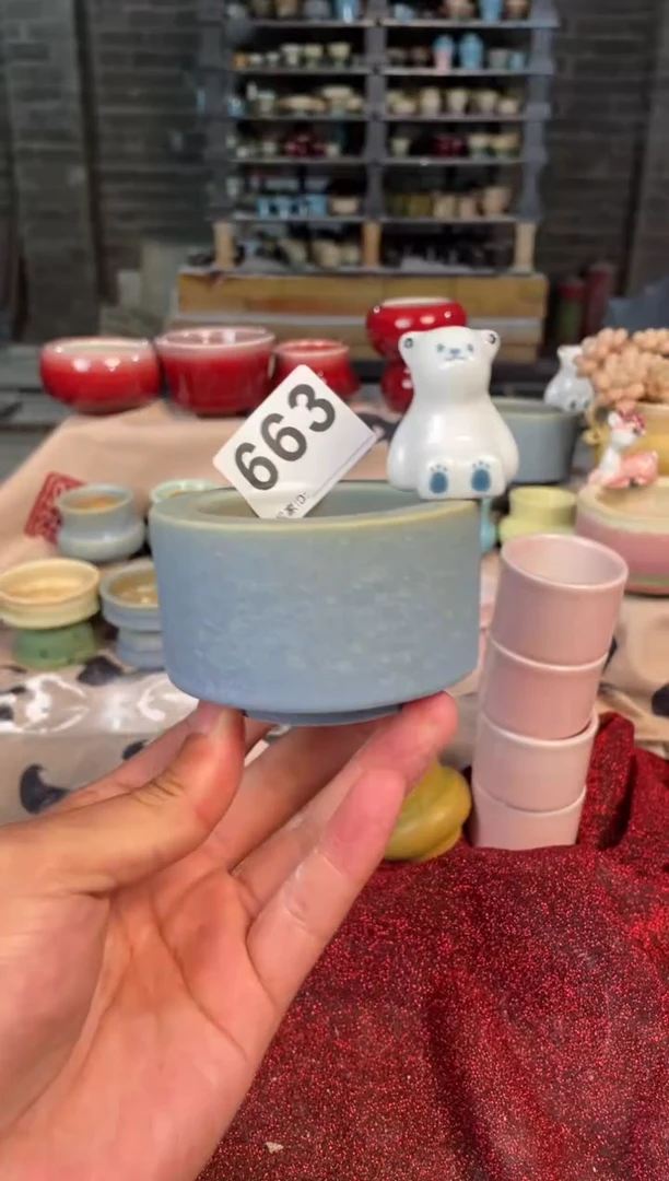 【闪购商品】摆件663小芳知木花盆编号