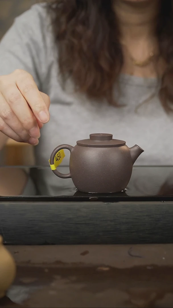 茶壶紫砂33 巨轮 天青 150cc