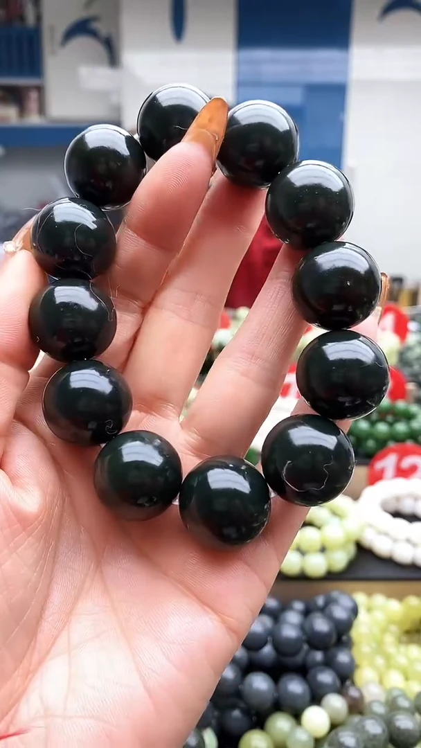 未镶嵌手串和田玉塔青20