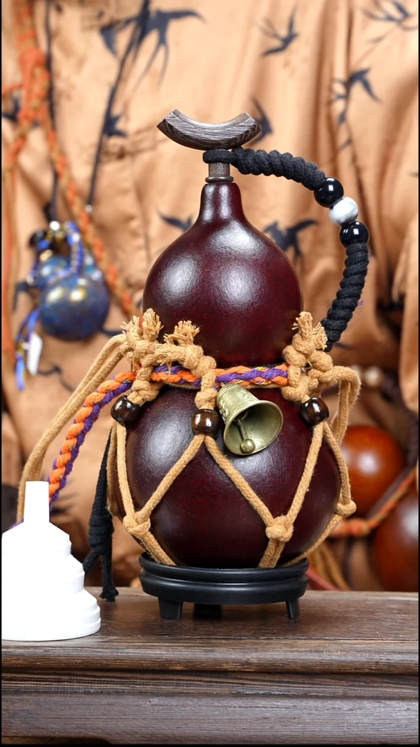 XA041网兜款大漆酒葫芦（现货现发）