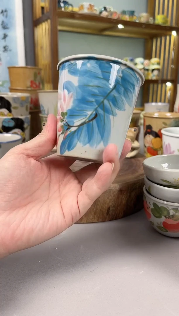 【闪购商品】瓷片景德手绘陶瓷高温釉下彩陶瓷