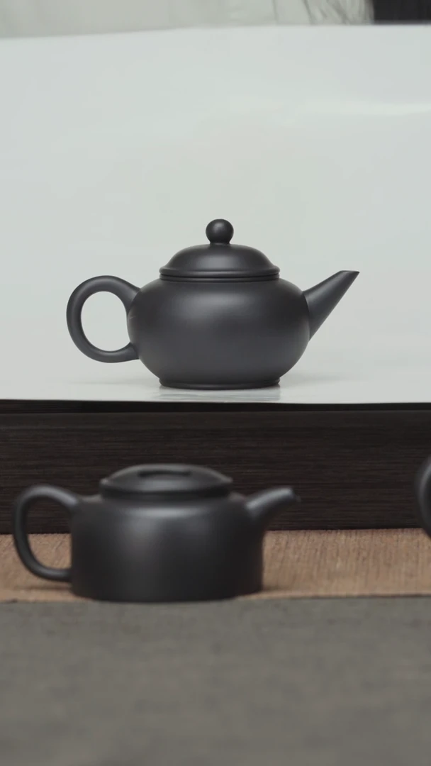 茶壶紫砂老紫泥还原烧-水平-120CC
