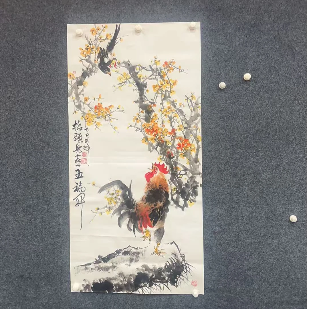 颜新辉-四尺-白宣-抬头见喜五福开