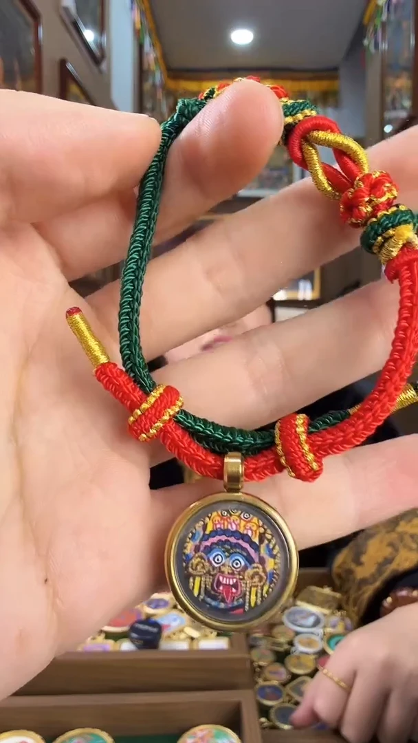 吊坠扎基拉姆手绳-纯手绘矿物原料唐卡