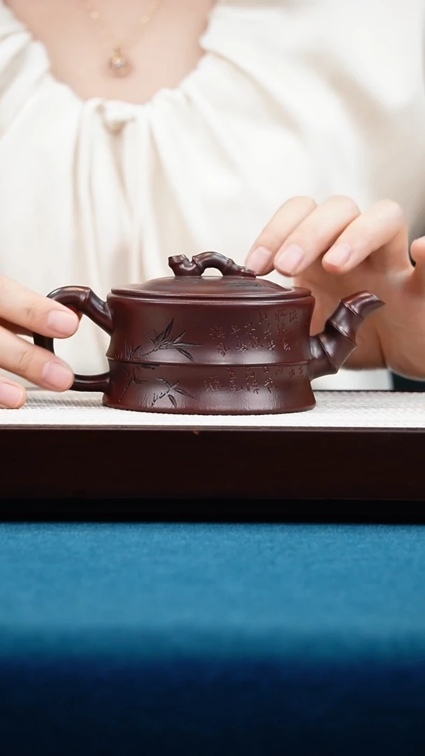 茶壶紫砂石红石竹