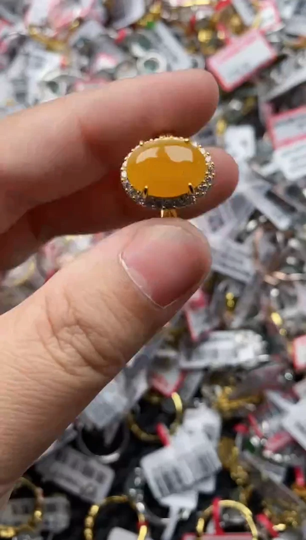 【闪购商品】翡翠戒指银S925镶嵌111111---6