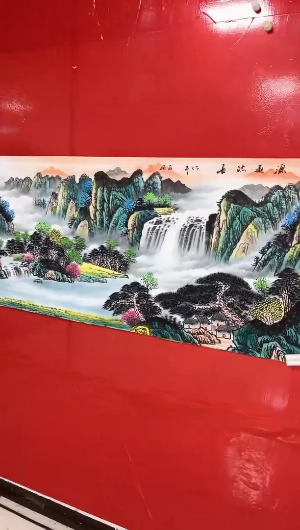国画陈丽娟-六尺-山水