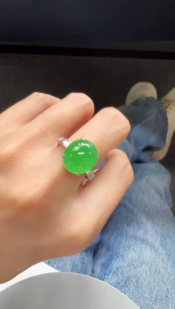 18K金镶嵌戒指翡翠DFZ0914-305