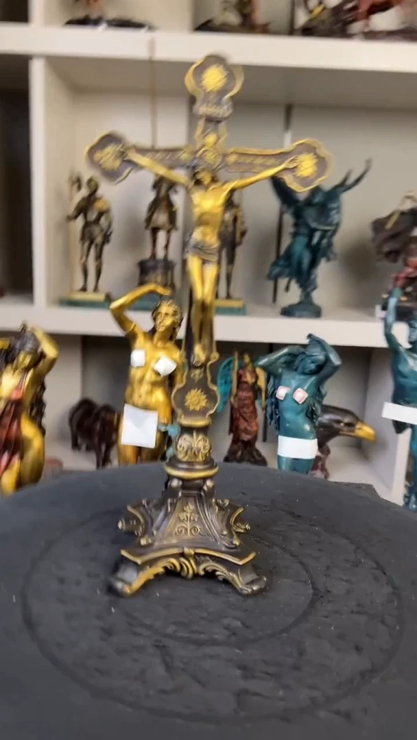 欧美精黄铜雕塑精品