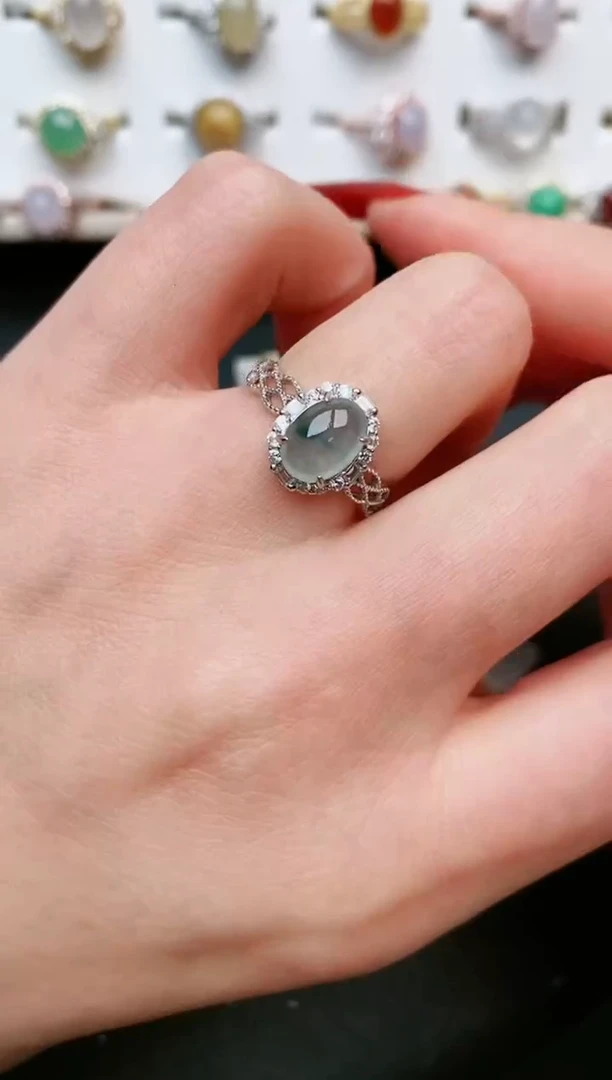 【闪购商品】翡翠戒指银S925镶嵌.....