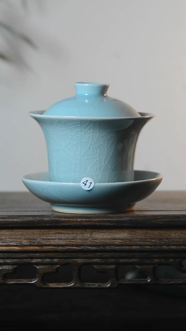 41号全品马蹄盖碗清凉寺汝瓷