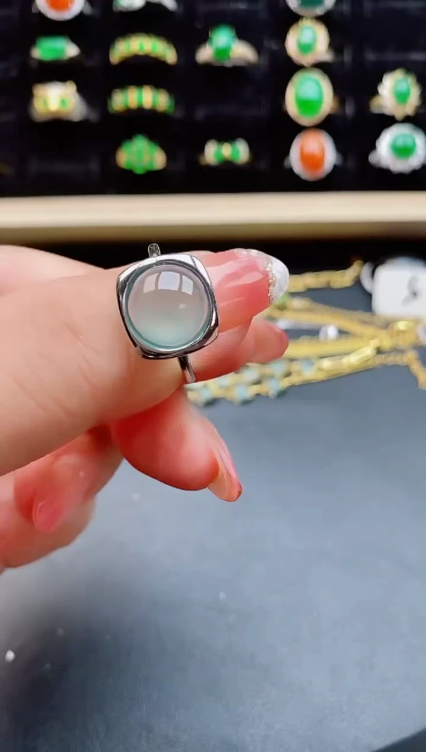 【闪购商品】翡翠戒指银S925镶嵌1212