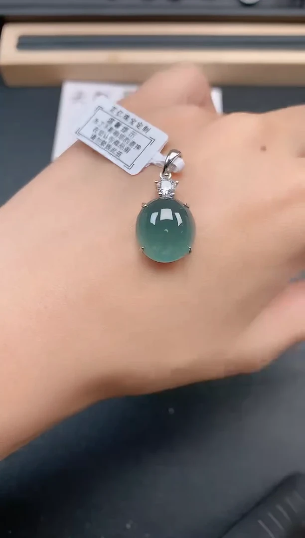 银S925镶嵌戒指翡翠11
