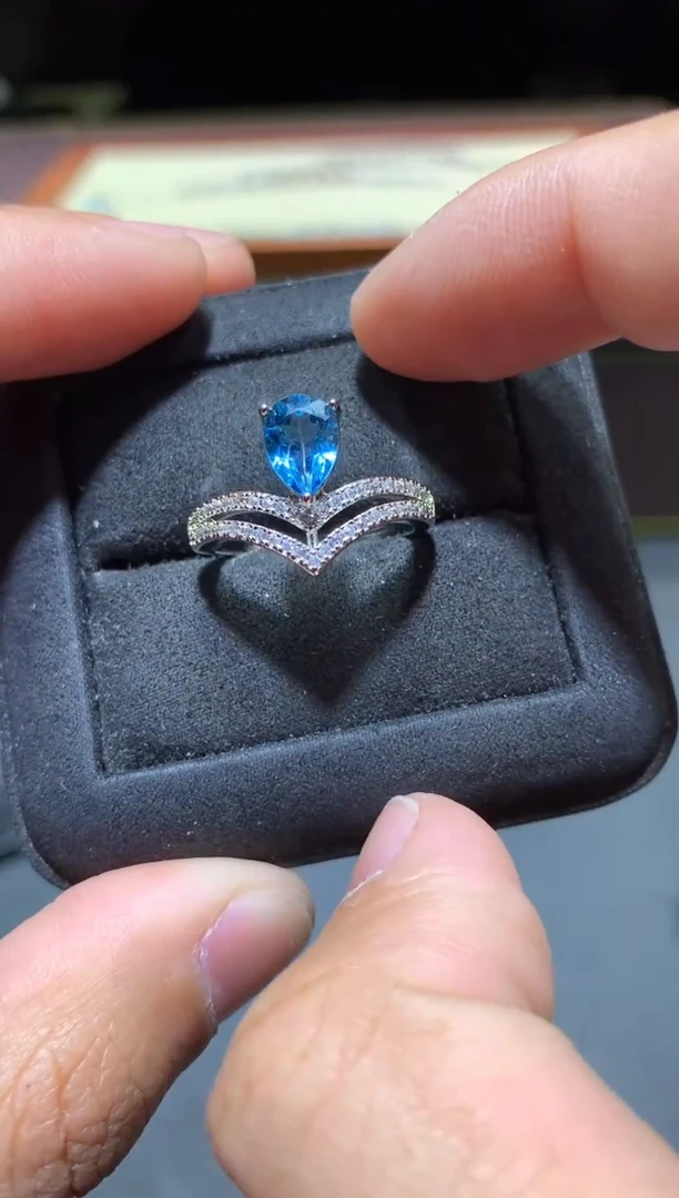 【闪购商品】托帕石戒指未镶嵌T53