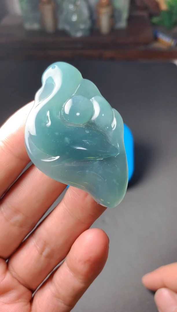 颈饰未镶嵌翡翠铭*#海豚