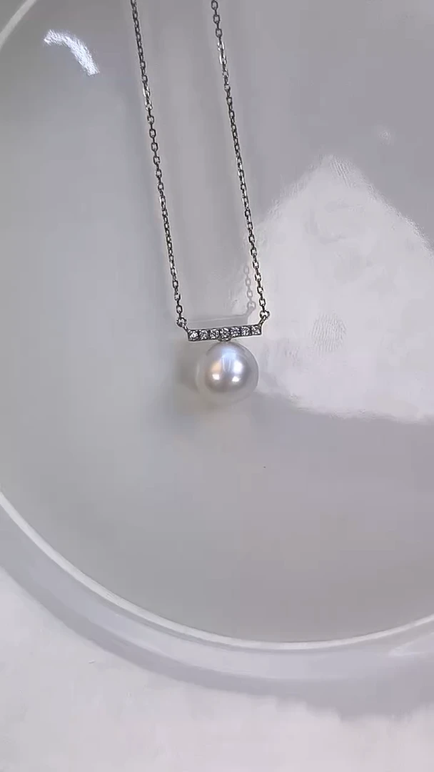 吊坠(赠链)银S925镶嵌淡水珍珠10.7