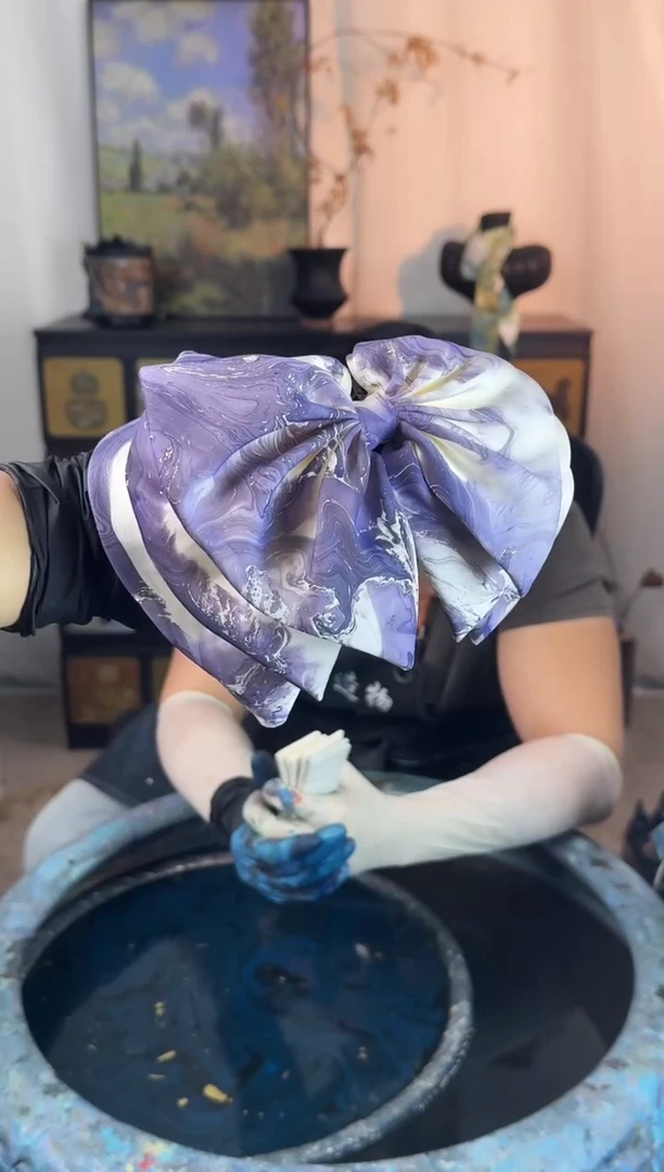 491梦幻紫三层蝴蝶抓夹