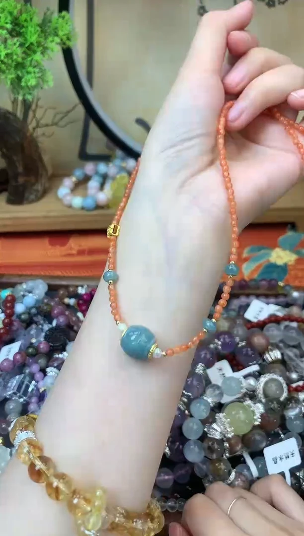【闪购商品】玛瑙项链未镶嵌276手串