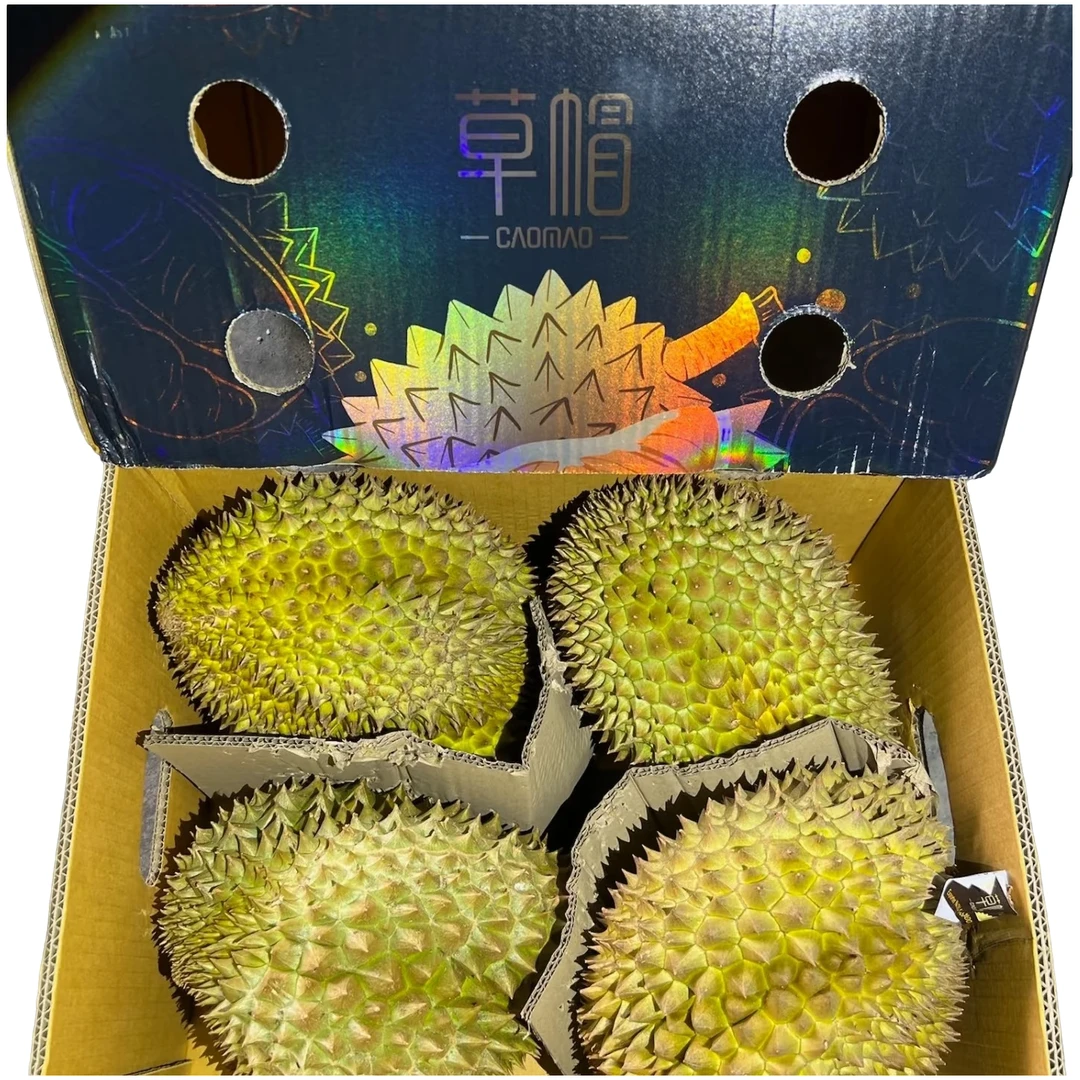 【一果一拍】草帽泰国新鲜金枕榴莲3-9斤核小金枕泰国