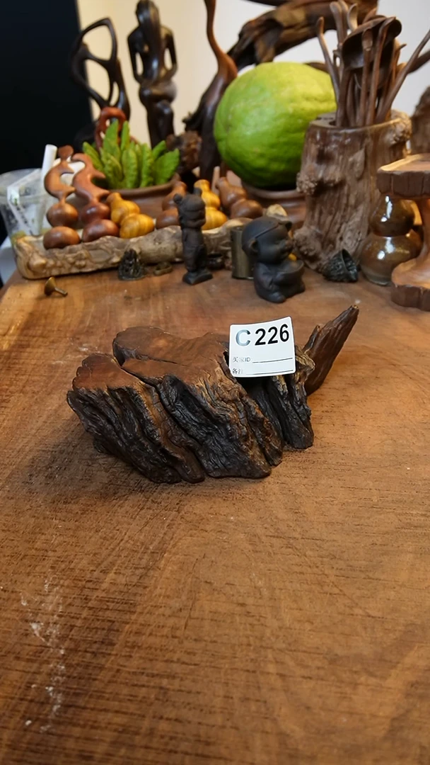 暮**云C226鹰瞳手作硬木工艺小底座