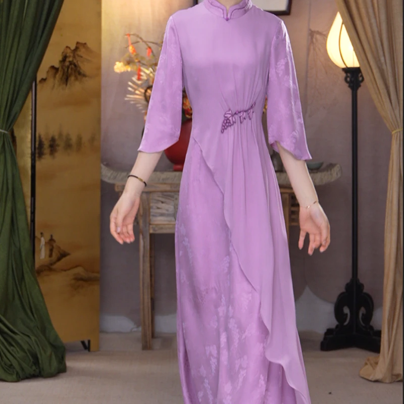 JIXIANGYIJIA/吉祥衣家紫藤云木（连衣裙）951237366