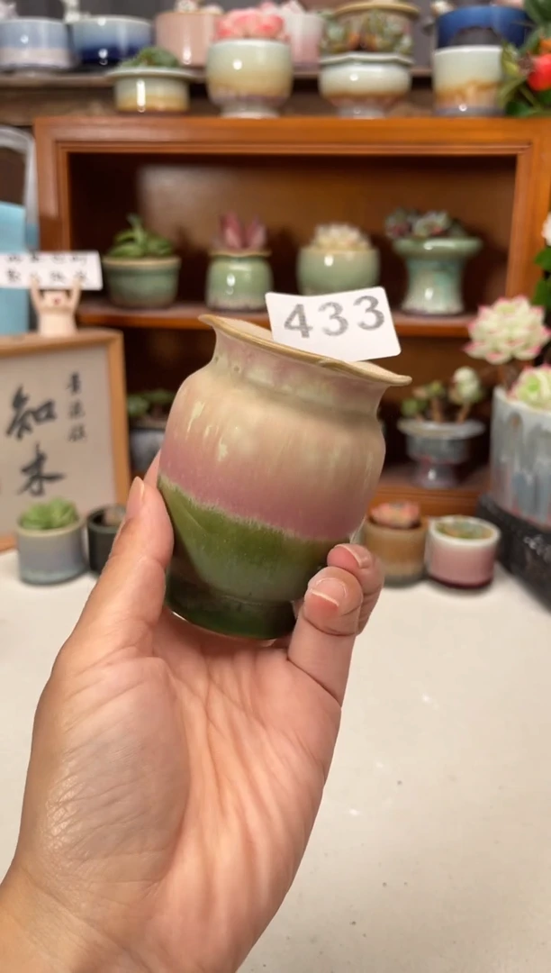 瓷片433知木小芳花盆