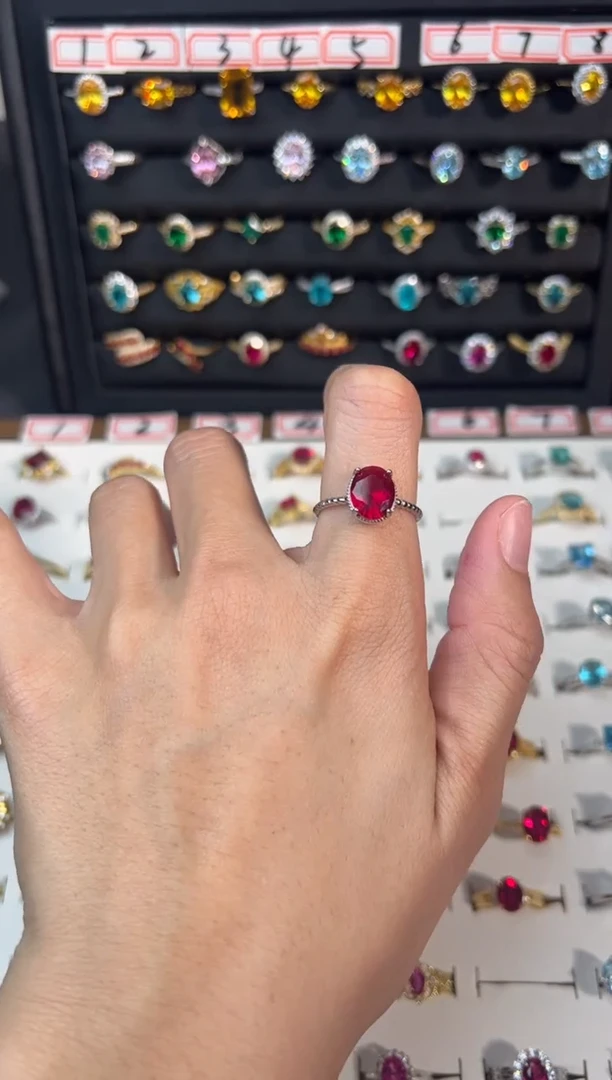 【闪购商品】红宝石戒指银S925镶嵌153103