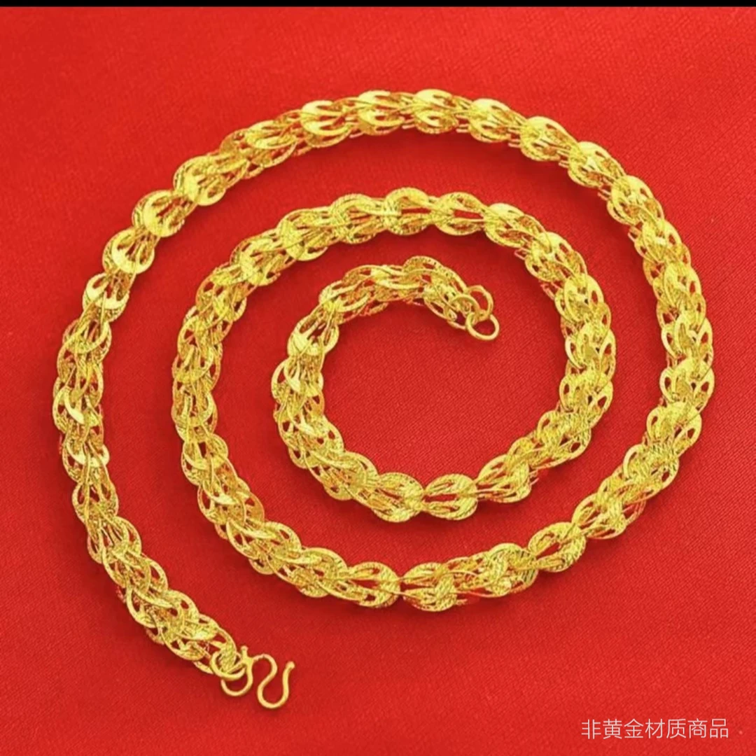 合金项链  金阿福 轻奢百搭饰品 GC3573047 凤尾项链赠凤尾耳线