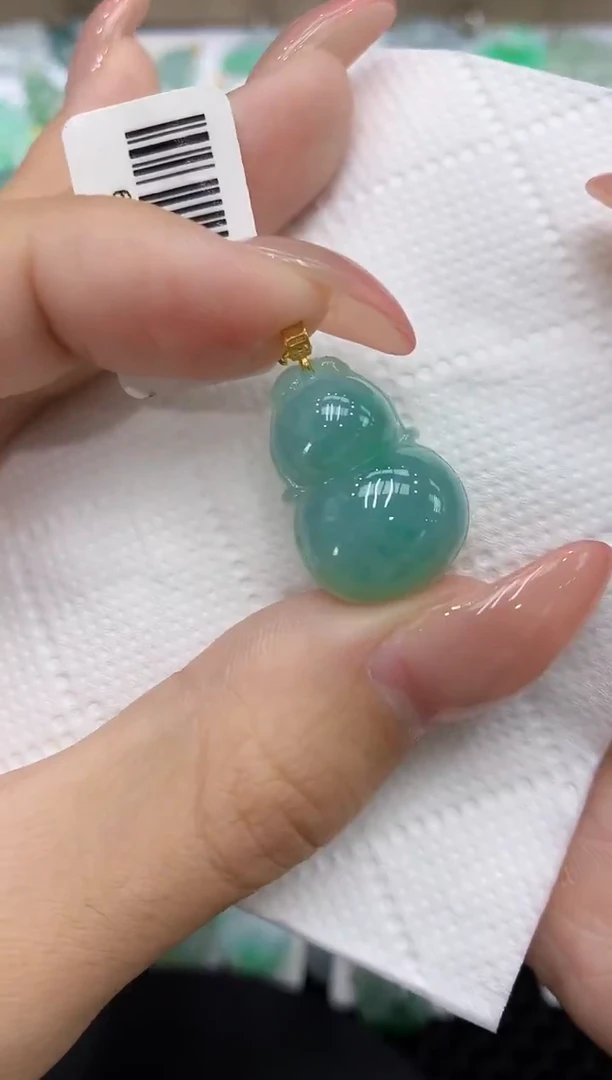 颈饰18K金镶嵌翡翠11111111