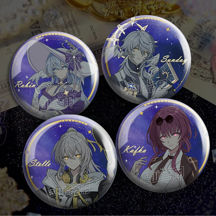 崩坏星穹铁道同人双闪吧唧卡芙卡星期日知更鸟星游戏周边谷子徽章