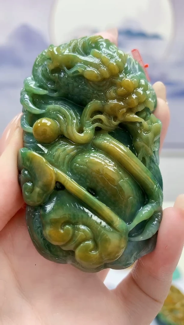 定制翡翠未镶嵌4852jw-毛货挂件46