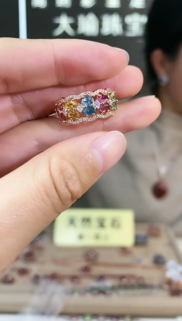 【闪购商品】碧玺手饰银S925镶嵌手饰
