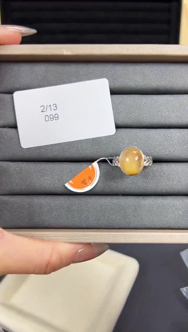 【闪购商品】水晶戒指银S925镶嵌发一（099）