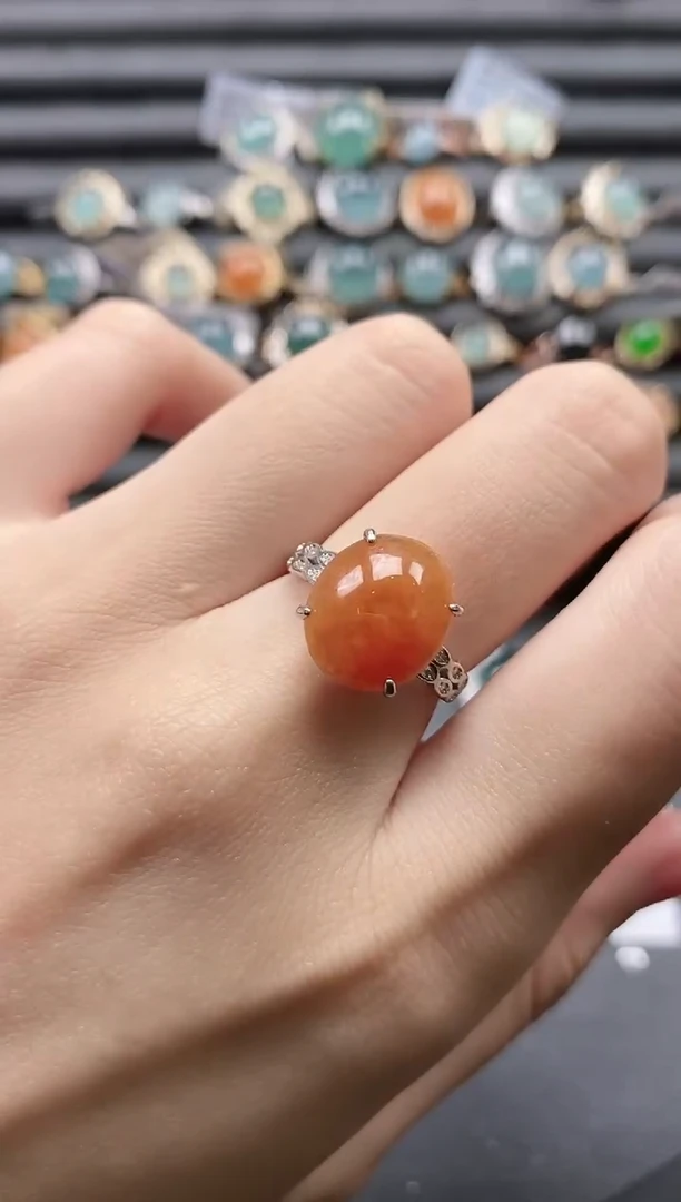 【闪购商品】翡翠戒指银S925镶嵌1111