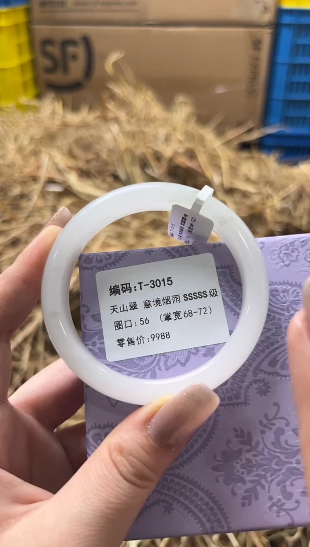 未镶嵌手镯石英质玉T-3015