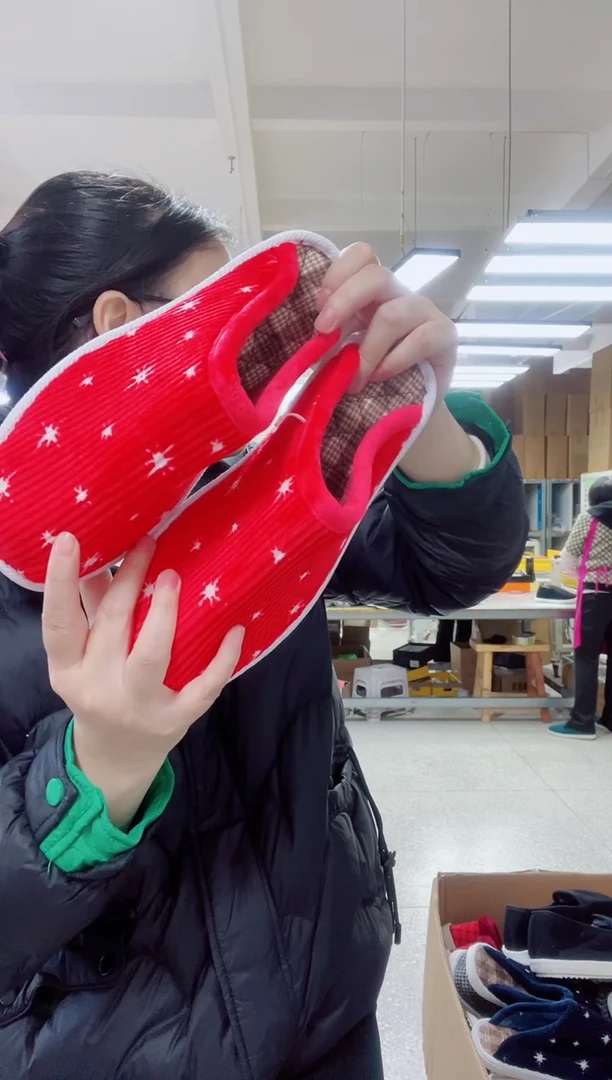 红色棉拖40码142号