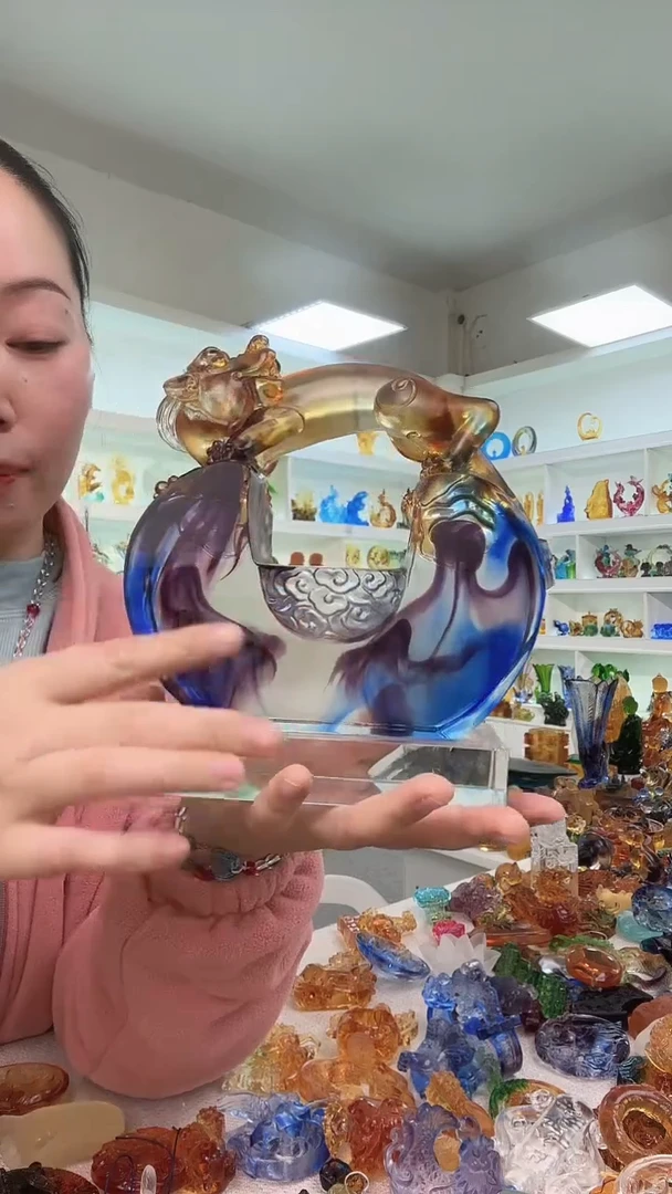 手工艺品琉璃大貔貅