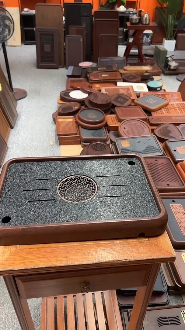 新品福利石材长39CM*宽26CM茶盘送管