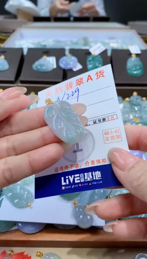 颈饰未镶嵌翡翠天然缅甸翡翠A货挂件