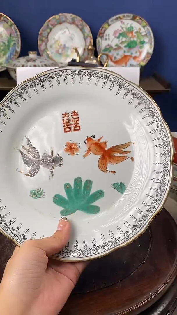 瓷片微瑕景德镇窑厂瓷摆件单件