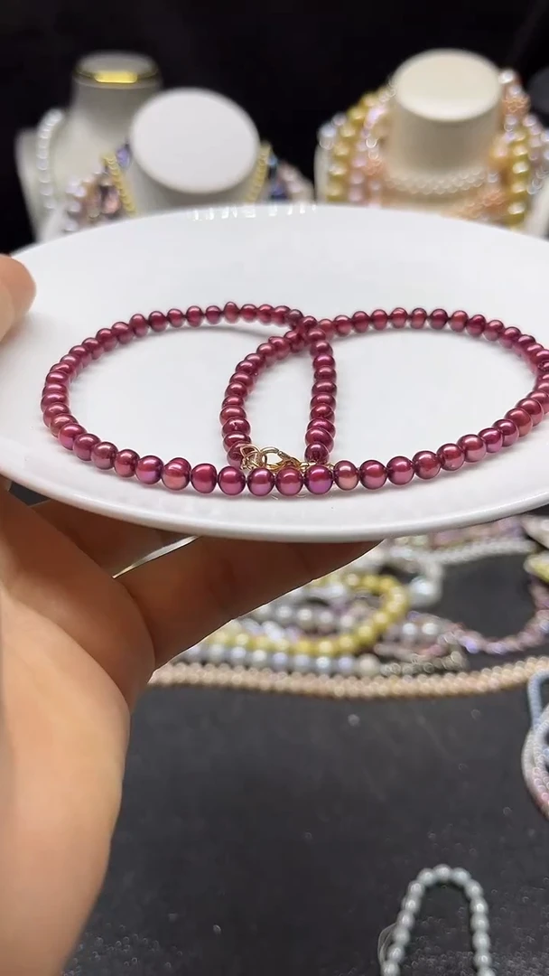 颈饰未镶嵌淡水珍珠多人