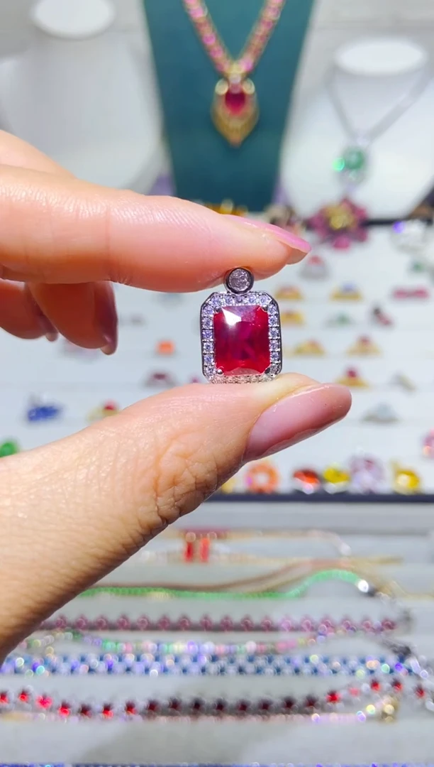 银S925镶嵌耳饰紫晶1