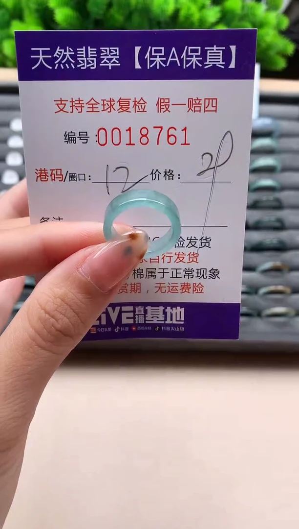 未镶嵌戒指翡翠天然  18761