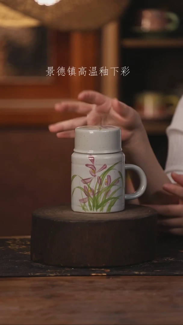 陶瓷景德镇高温釉下手绘陶瓷291