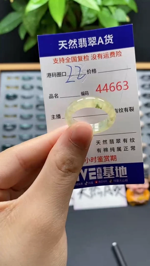 翡翠戒指未镶嵌天然翡翠戒圈4663