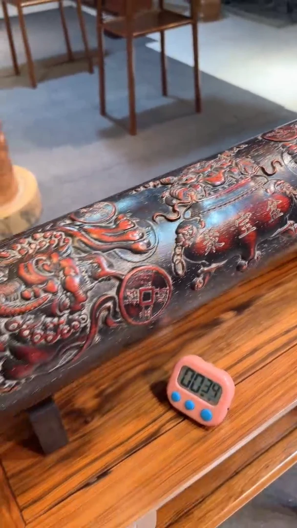 【闪购商品】木木雕紫檀聚宝盆横财横财