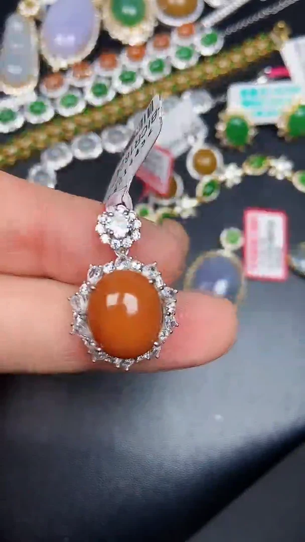 银S925镶嵌戒指翡翠2790