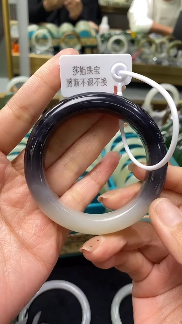 未镶嵌手镯和田玉?和田玉青海料手镯54.5mm