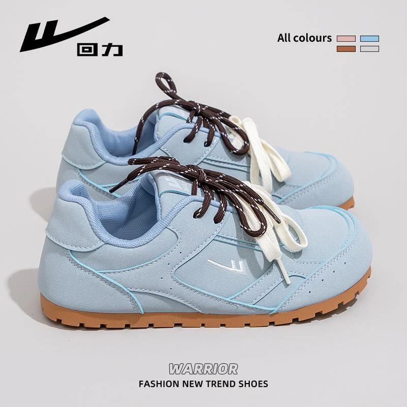 回力女鞋泡芙鞋女2025冬季新款透气百搭软底运动休闲鞋德训鞋女款